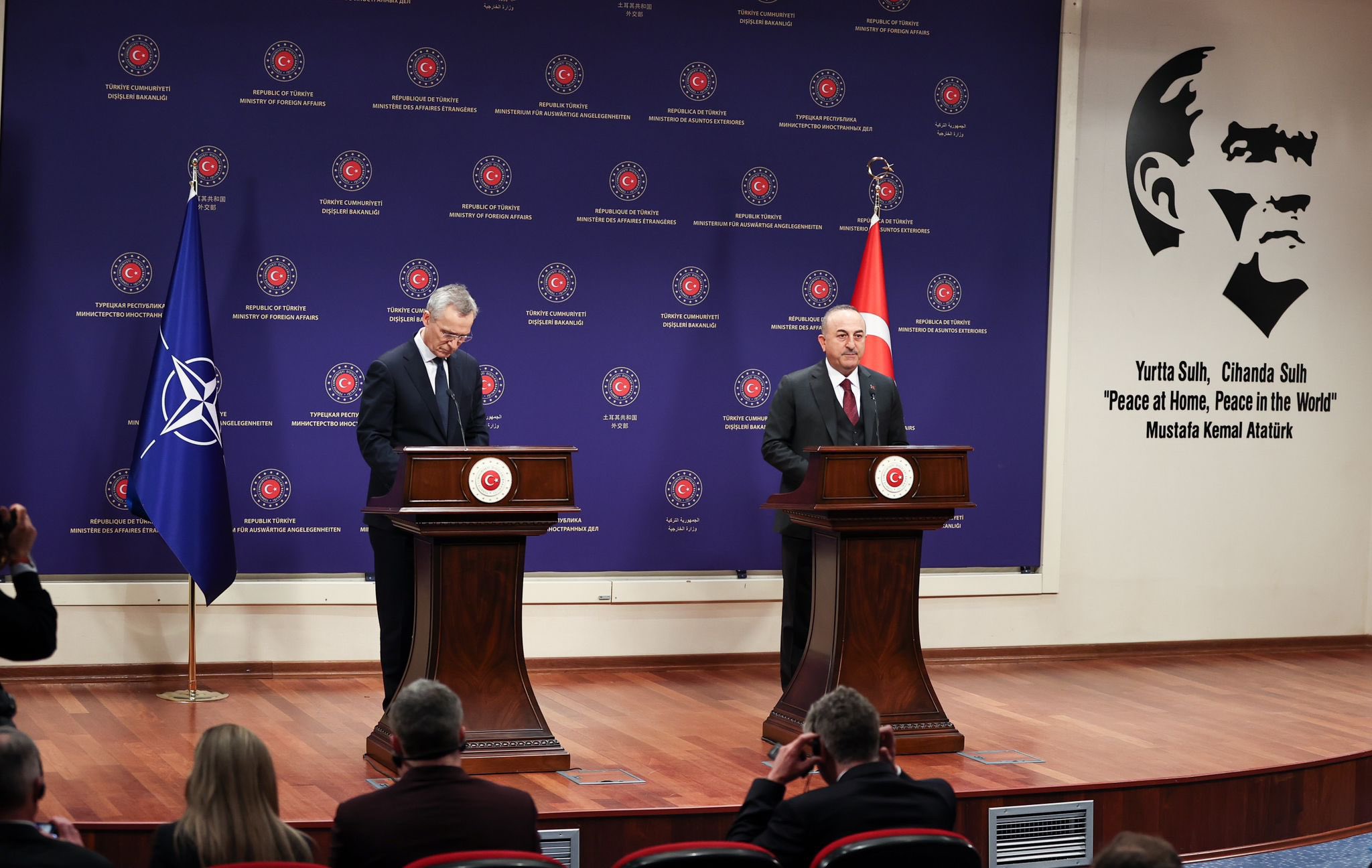 Meeting Of Foreign Minister Mevl T Avu O Lu With Jens Stoltenberg