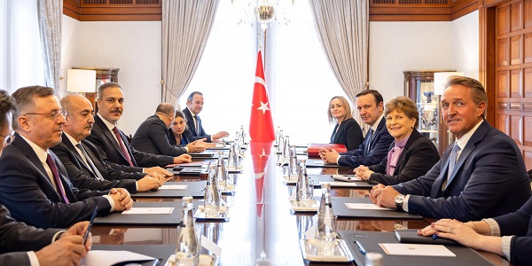 Minister of Foreign Affairs Hakan Fidan received US Senators Jeanne Shaheen and Chris Murphy, 20 February, Ankara