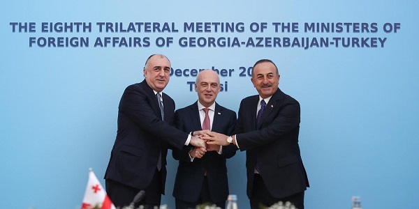 Visit of Foreign Minister Mevlüt Çavuşoğlu to Georgia to attend the Eighth Trilateral Meeting of the Foreign Ministers of Turkey, Azerbaijan and Georgia, 23 December 2019