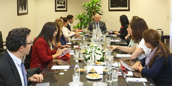 Under Secretary Ambassador Sinirlioğlu received diplomatic correspondents