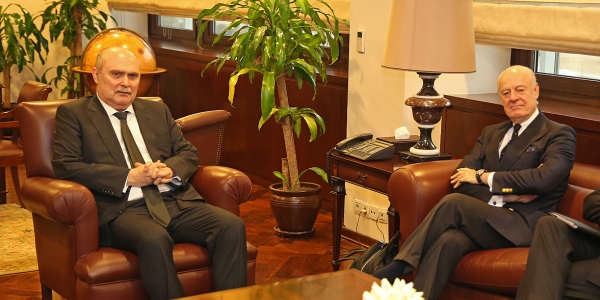 Under Secretary Sinirlioğlu met with Mr. Staffan de Mistura, UN Special Envoy for Syria