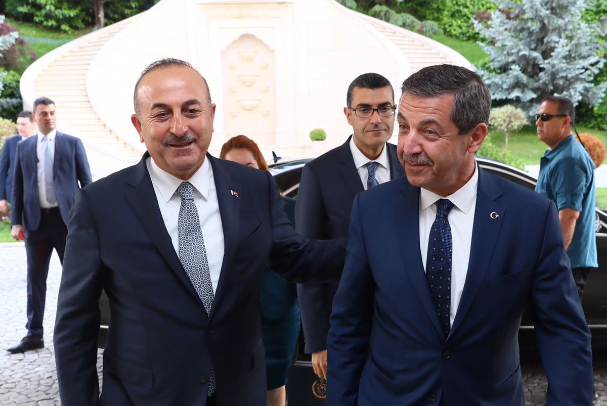 The visit of the Foreign Minister Tahsin Ertuğruloğlu of TRNC to Turkey ...