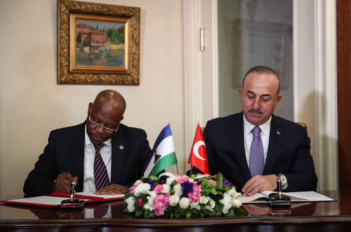 The visit of Foreign Minister Lesego Makgothi of Lesotho to Turkey, 20 ...