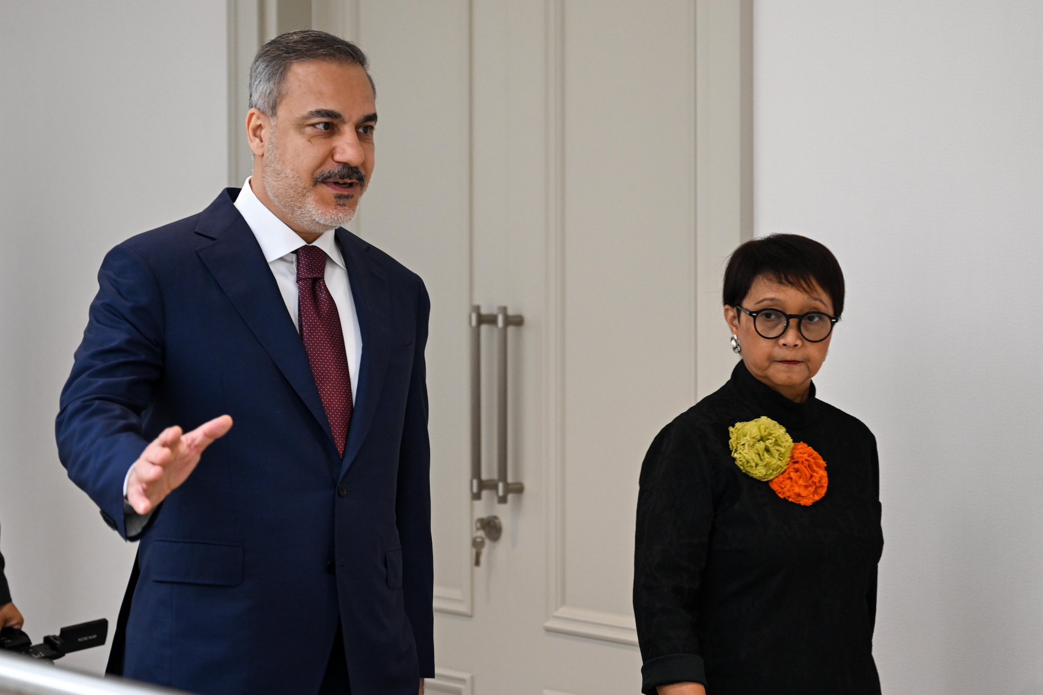 Minister of Foreign Affairs Hakan Fidan hosted Retno Marsudi, Minister ...