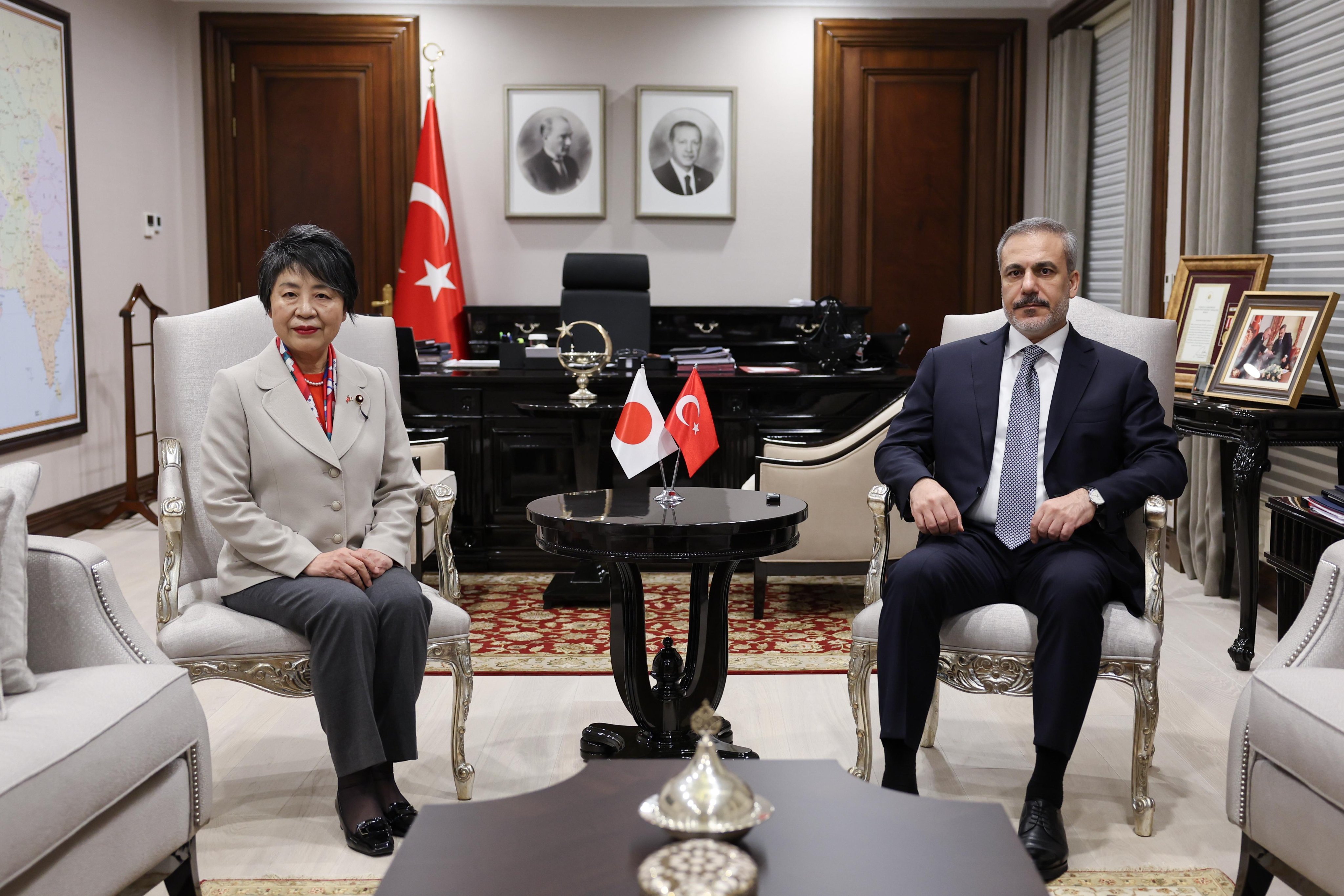 Minister Hakan Fidan Hosted Kamikawa Yoko, Minister Of Foreign Affairs ...