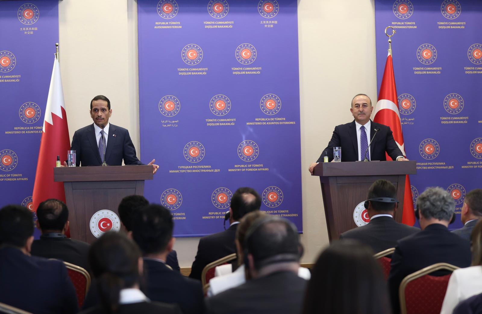 Meeting Of Foreign Minister Mevlüt Çavuşoğlu With Sheikh Mohammed Bin ...