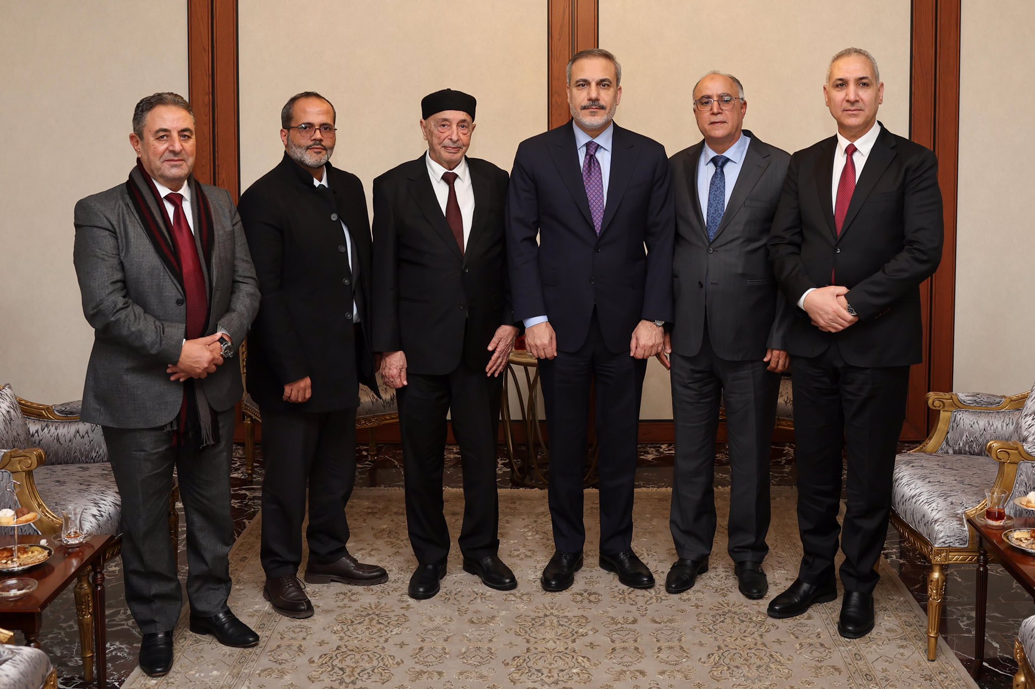 Minister of Foreign Affairs Hakan Fidan hosted Aguila Saleh, Speaker of ...