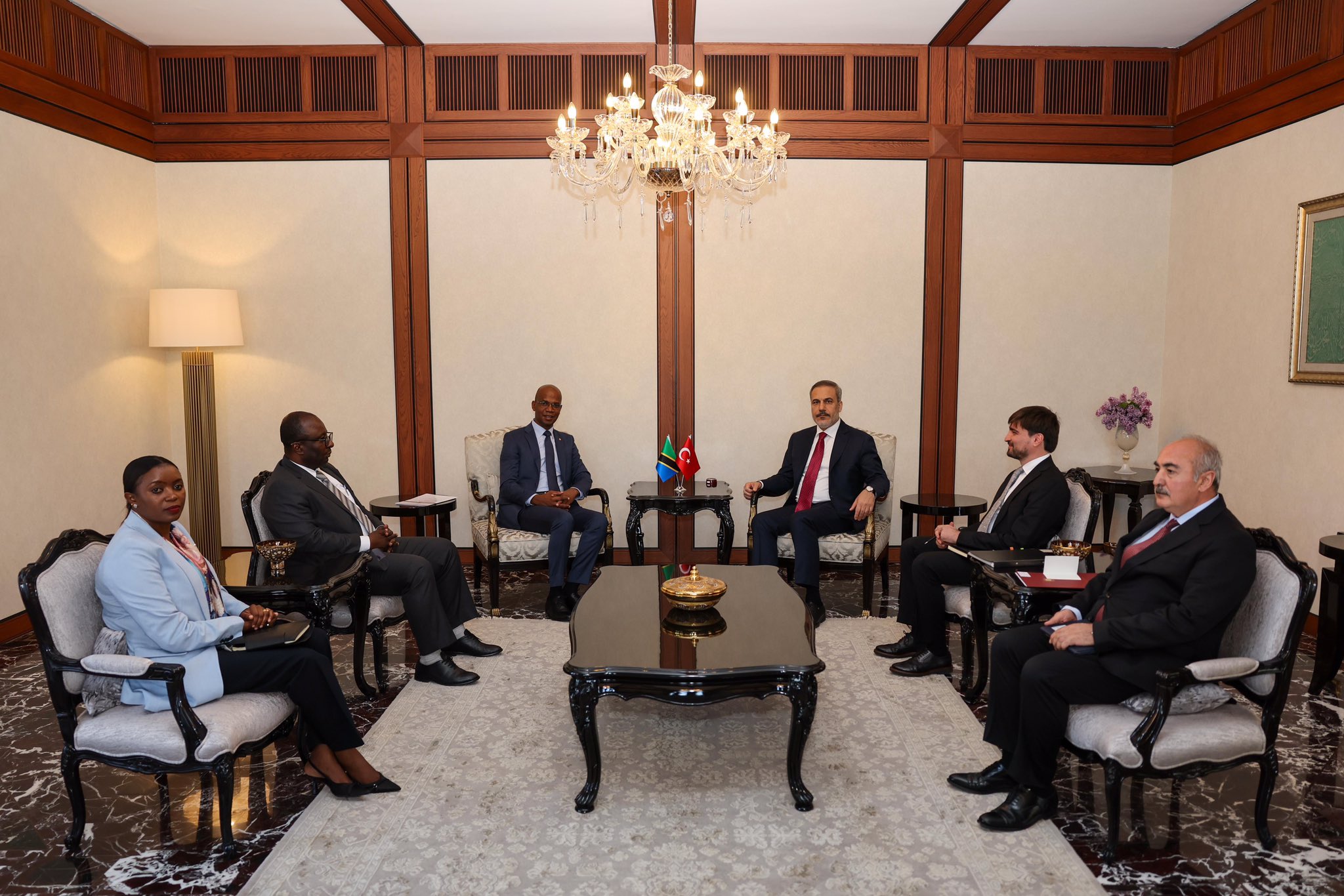 Minister of Foreign Affairs Hakan Fidan hosted January Yusuf Makamba ...