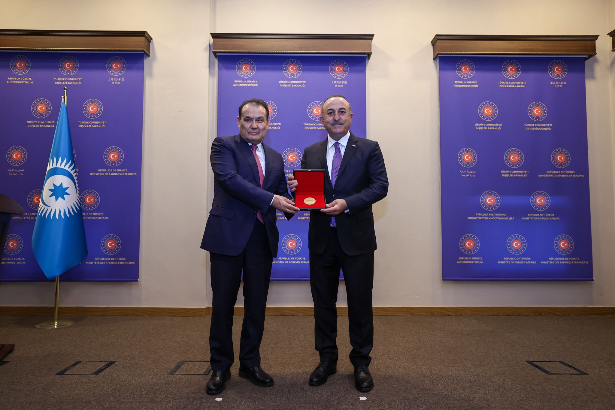 Meeting Of Foreign Minister Mevlüt Çavuşoğlu With Ambassador Kubanıçbek