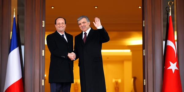 President Hollande of France pays a state visit to Turkey