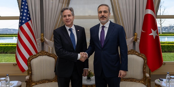 Meeting of Foreign Minister Hakan Fidan with US Secretary of State Antony Blinken, 6 January 2024, Istanbul