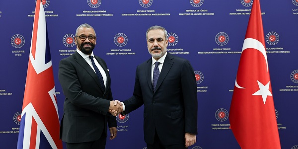 Meeting of Foreign Minister Hakan Fidan with James Cleverly, Foreign Secretary of the United Kingdom, 13 September 2023, Ankara