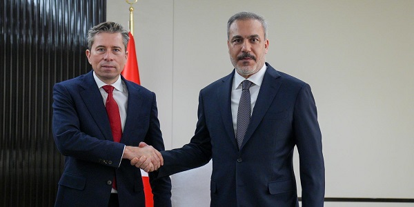 Minister of Foreign Affairs Hakan Fidan received Tom Fletcher, UN Under-Secretary-General for Humanitarian Affairs and Emergency Relief Coordinator, 20 December 2024, Ankara