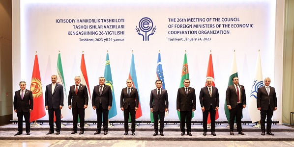 Visit of Foreign Minister Mevlüt Çavuşoğlu to Uzbekistan to attend the 26th Meeting of the ECO (Economic Cooperation Organization) Council of Ministers and hold bilateral meetings, 24 January 2023, Tashkent
 
