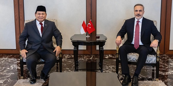 Minister of Foreign Affairs Hakan Fidan hosted Prabowo Subianto, President-elect of Indonesia, 30 July 2024, Ankara