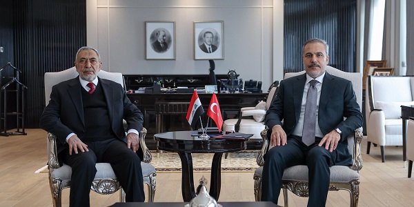 Minister of Foreign Affairs Hakan Fidan met with Mahmoud al-Mashhadani, Speaker of the Council of Representatives of Iraq, 17 February 2025, Ankara