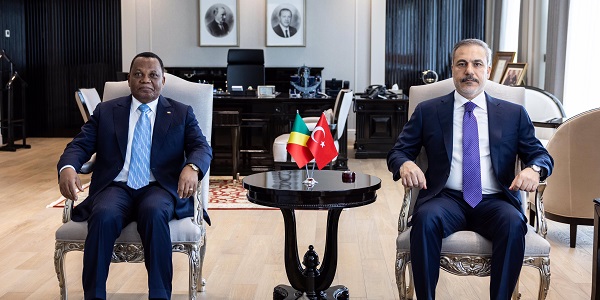 Minister of Foreign Affairs Hakan Fidan hosted Jean-Claude Gakosso, Minister of Foreign Affairs, Francophonie and Congolese Abroad of Congo, 1 July 2024, Ankara