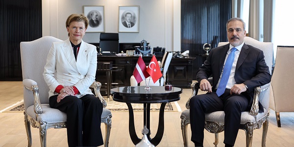 Minister of Foreign Affairs Hakan Fidan met with Baiba Braze, Minister of Foreign Affairs of Latvia, 22 October 2024, Ankara