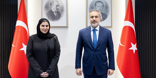 Minister of Foreign Affairs Hakan Fidan received Maryam bint Ali bin Nasser Al Misnad, Minister of State for International Cooperation at the Ministry of Foreign Affairs of Qatar, 27 February 2025, Ankara