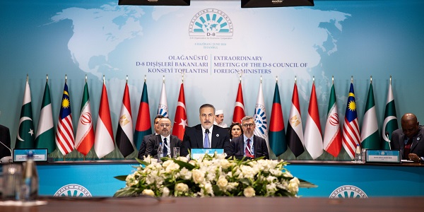 The Participation of Hakan Fidan, Minister of Foreign Affairs of the Republic of Türkiye, in the Extraordinary Meeting of the D-8 Council of Foreign Ministers, 8 June 2024, Istanbul