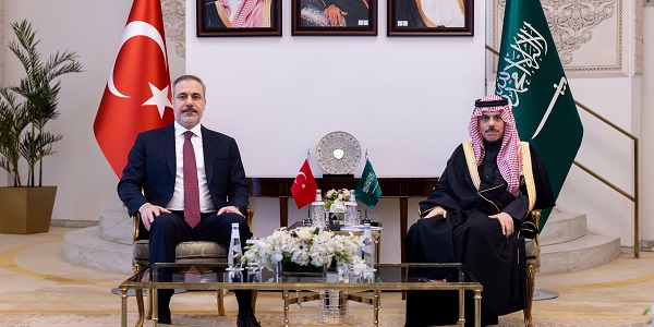 Visite du ministre des Affaires étrangères Hakan Fidan en Arabie saoudite, 28 janvier 2025, Riyad