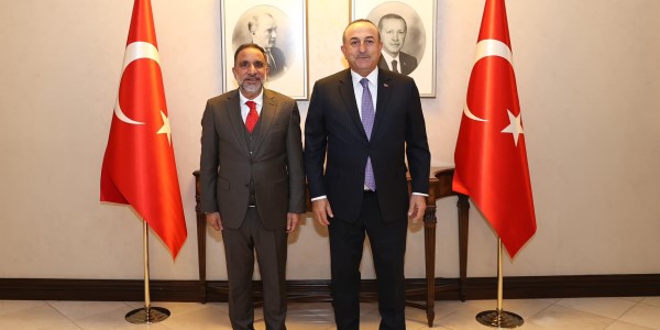 Meeting of Foreign Minister Mevlüt Çavuşoğlu with Ambassador Qasim bin Mohamed bin Salim Al-Salhi of Oman, 20 December 2022