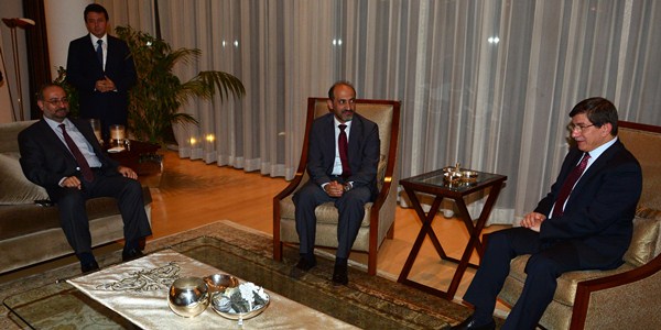 Foreign Minister Mr. Davutoglu meets with the Syrian National Coalition officials